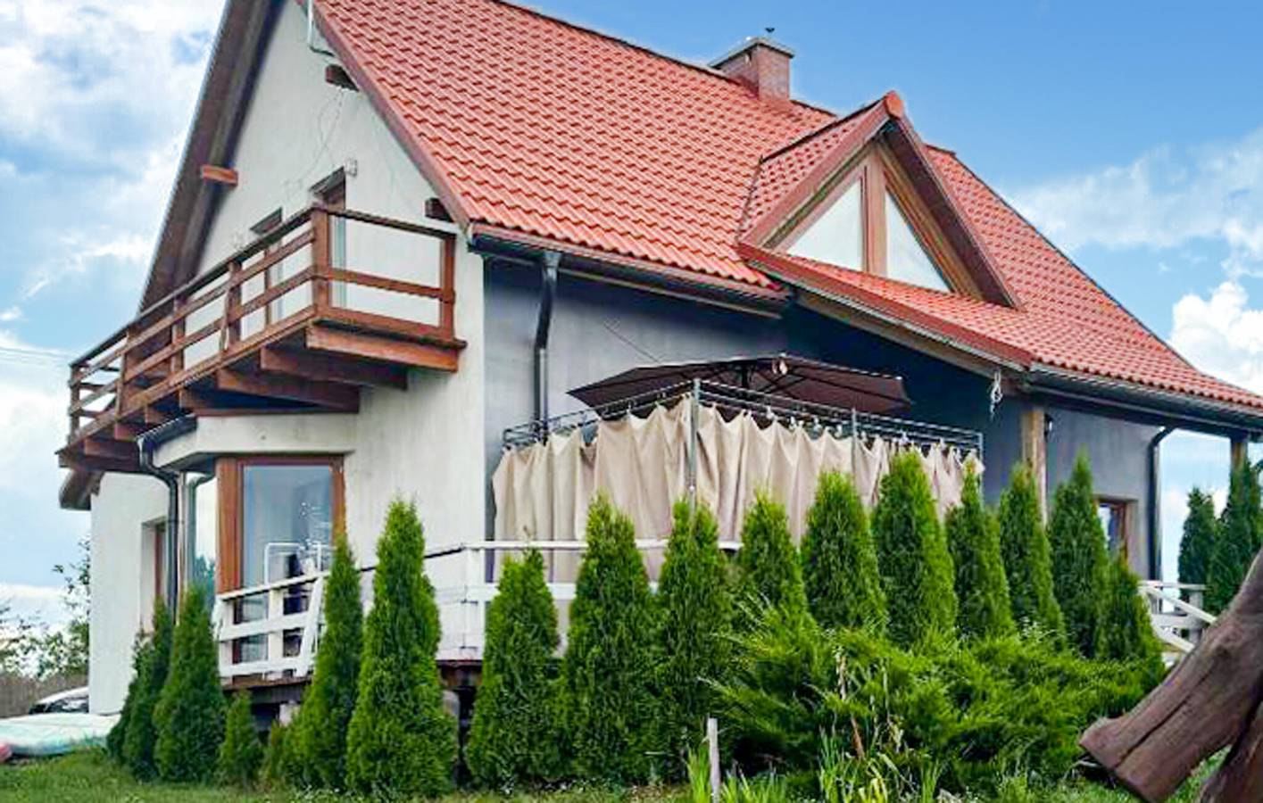 Ferienhaus für 12 Personen mit Ausblick in Masuren