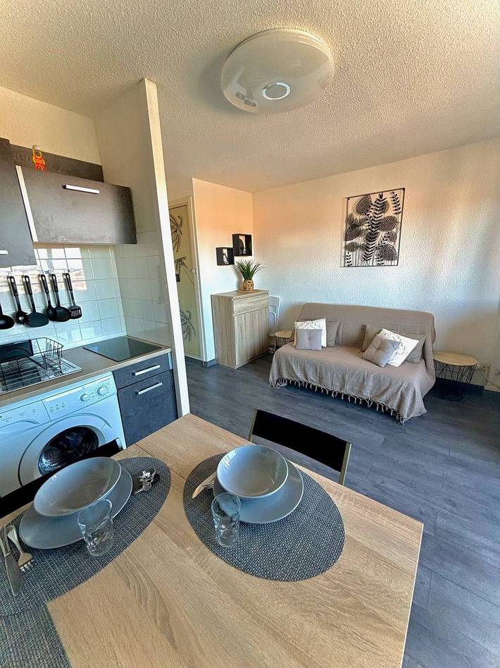 Gîte pour 2 personnes, avec balcon/terrasse et balcon dans Plage du Village (Le Barcares) - 4