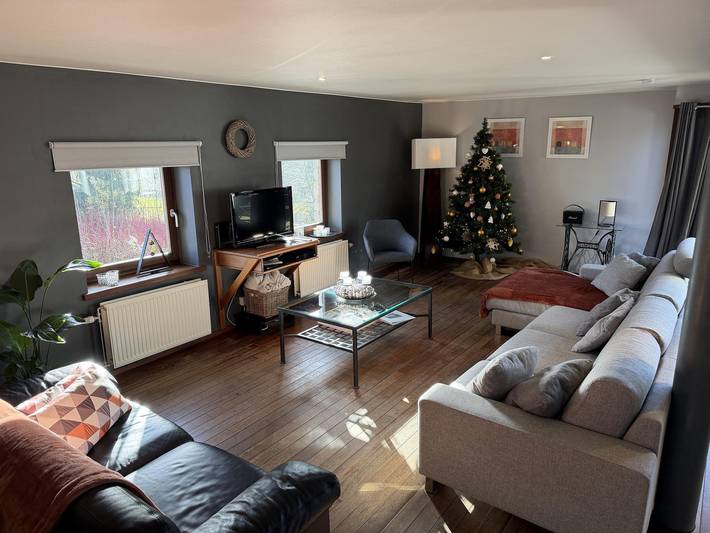 Cottage for 12 people, with sauna and garden as well as terrace, with pets in Belgium