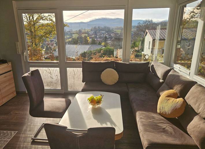 Ferienhaus für 4 Personen, mit Terrasse und Garten sowie Ausblick in Waltershausen