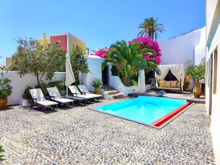 Location de vacances pour 4 personnes, avec jardin et piscine à Megalochori - 2