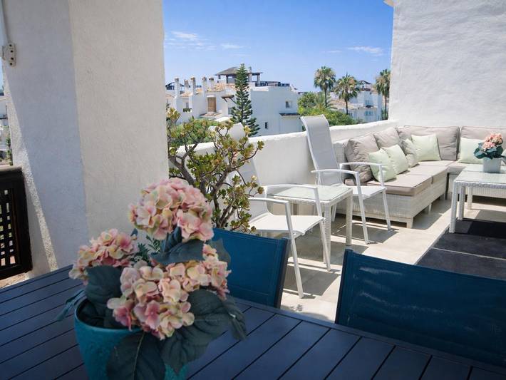 Appartement de vacances entier, Penthouse Adelfas del Mar-Piscine privée et plage in San Pedro Alcantara, Marbella
