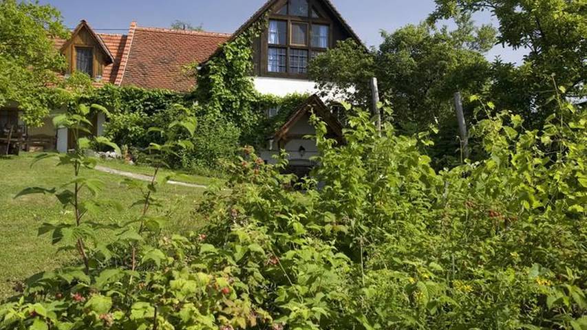 Ferienhaus für 3 Personen, mit Balkon und Garten