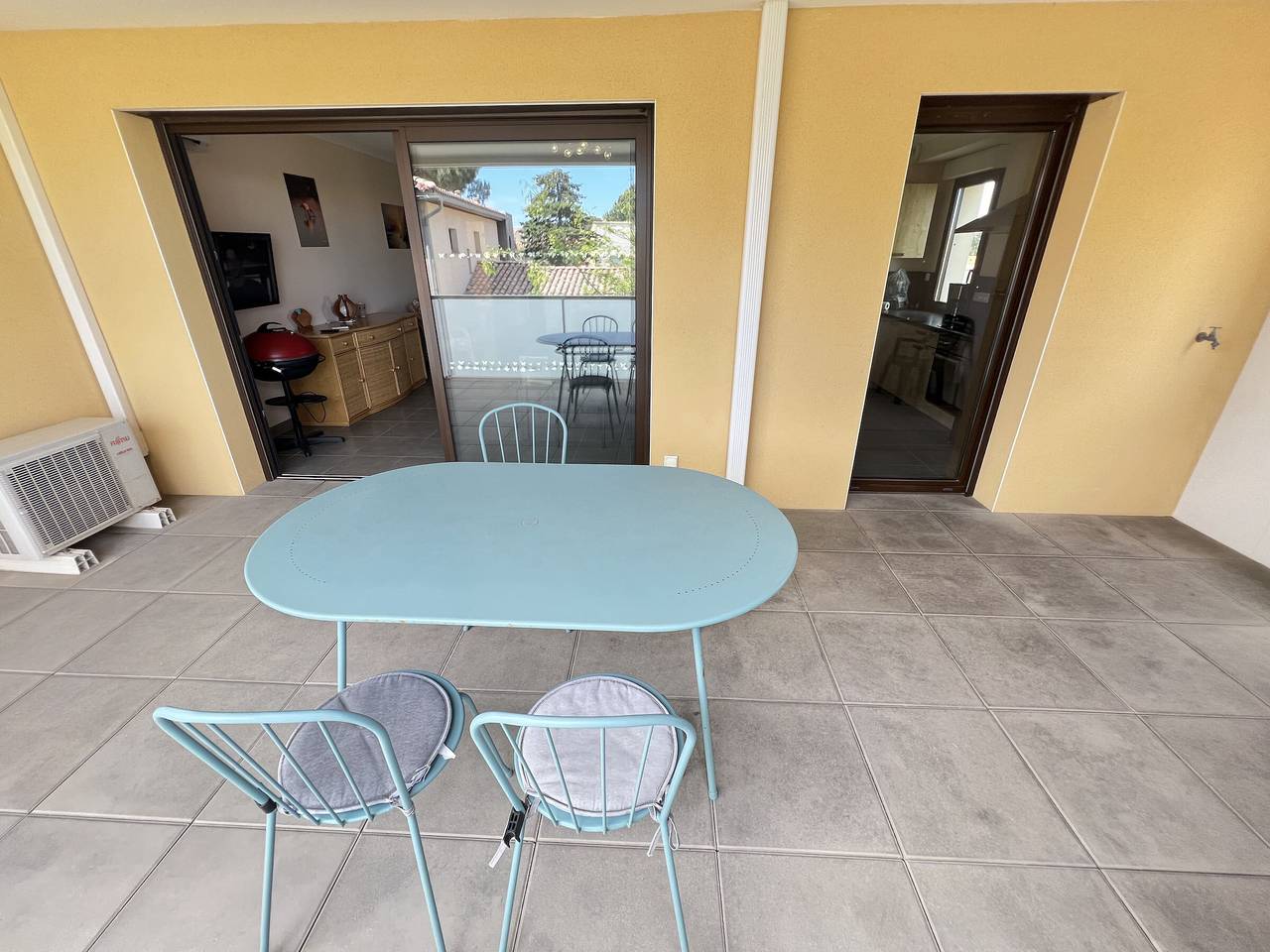Ganze Wohnung, Klimatisierte Wohnung für 4 Pers mit Garage, nahe Strand & Stadtzentrum in Valras-Plage, Mittelmeerküste (Frankreich)