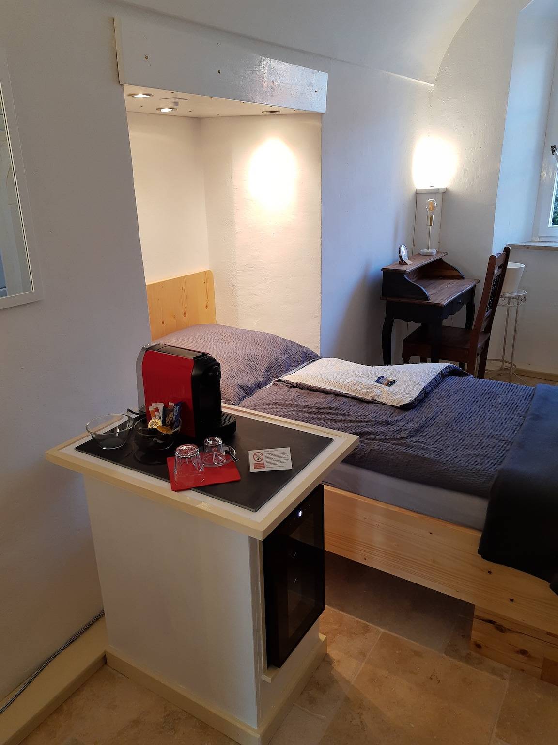 "Giordano Bruno" (Einzelzimmer, Pension an der Klosterpforte) in Steingaden, Bayerische Alpen