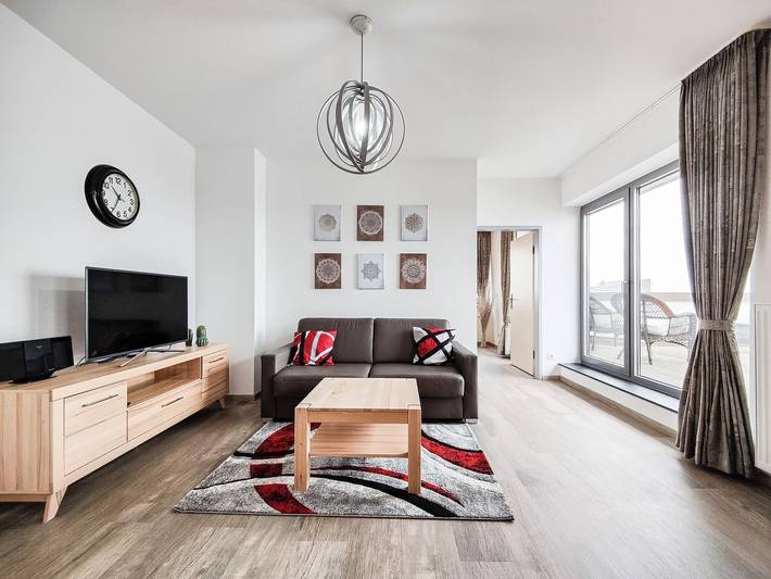 Ferienwohnung für 4 Personen, mit Terrasse und Ausblick in Norderney Nordstrand