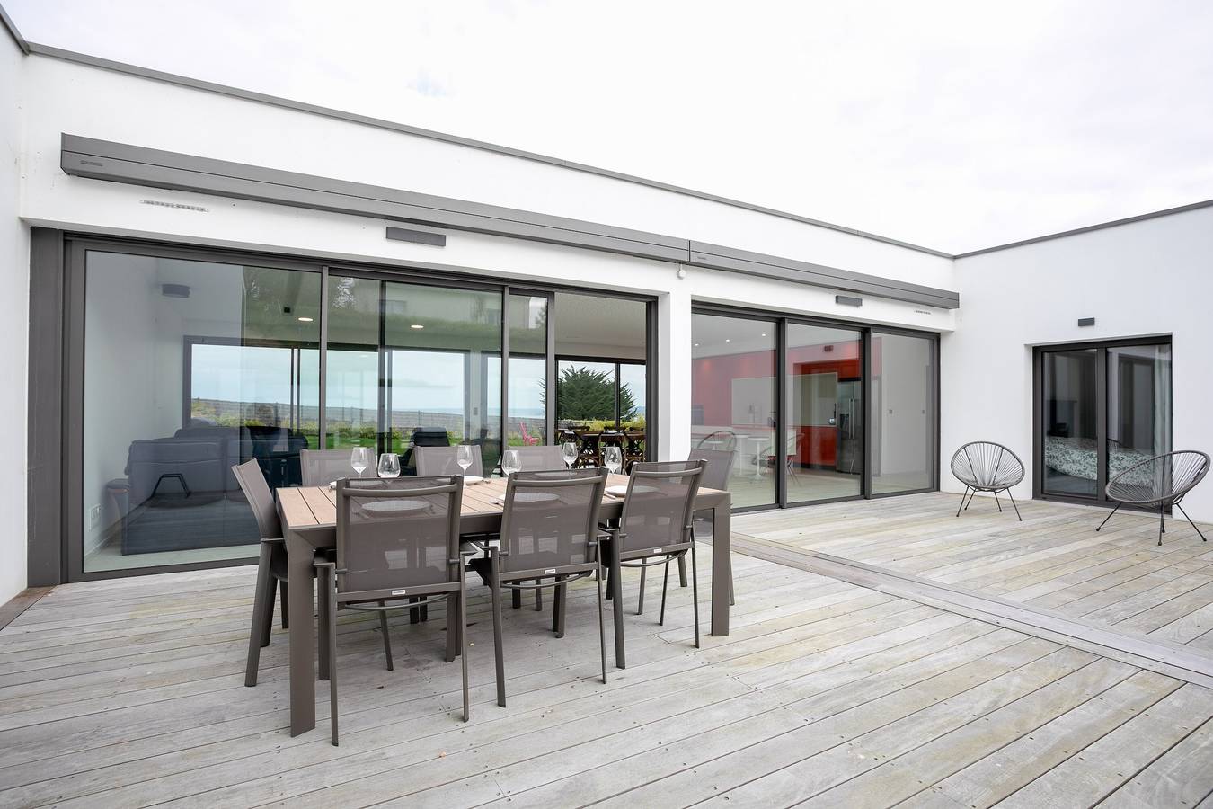 Villa 'Ker Marie' mit Meerblick, privater Terrasse und Wlan in Locquirec, Ceinture Dorée