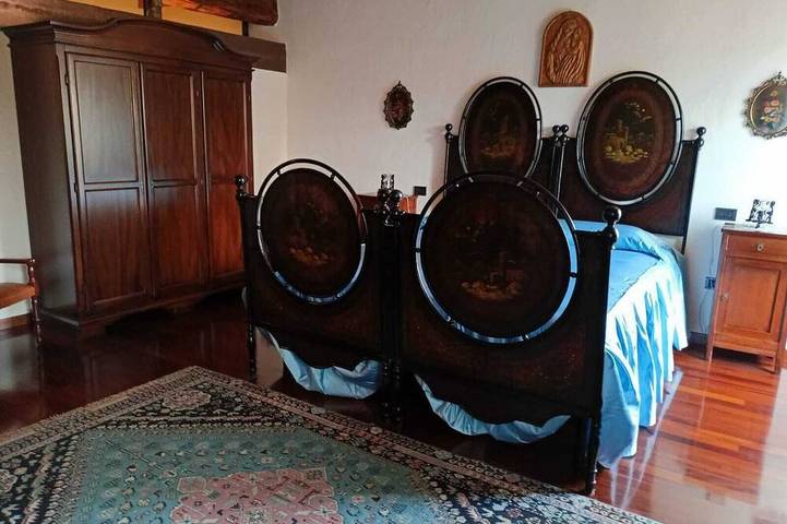 Monzambano: Haus mit Garten und Panoramaloggia mit Kamin zum Grillen in Monzambano, Gardasee