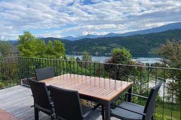 Ferienhaus für 6 Personen, mit Balkon und Garten, mit Haustier am Millstätter See