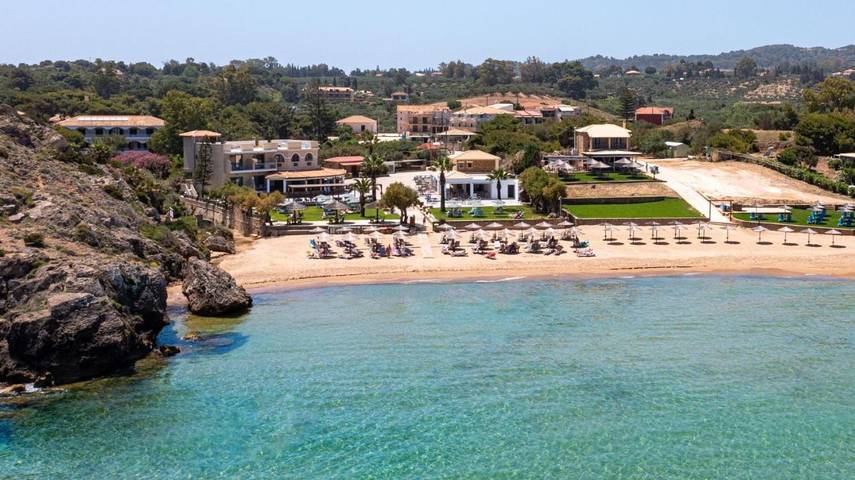 Bungalow für 3 Personen, mit Balkon und Terrasse sowie Garten und Ausblick auf Zakynthos