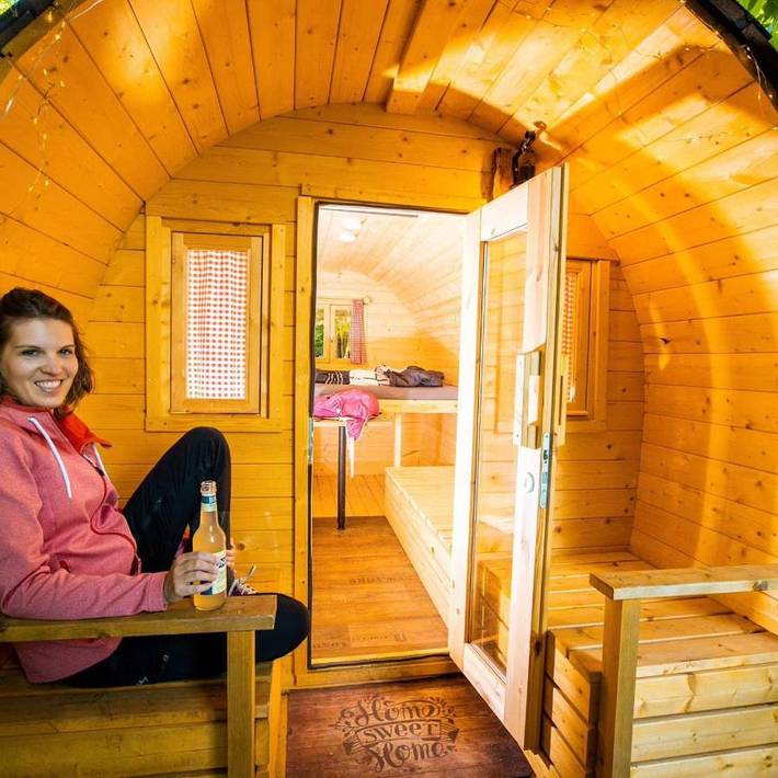 Camping für 3 Personen, mit Terrasse und Whirlpool sowie Garten und Pool in Franken - 2
