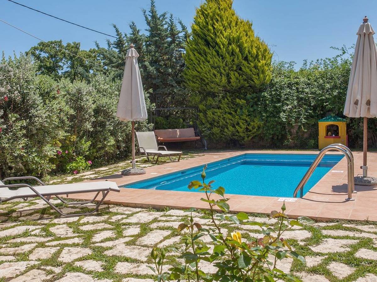 Traditionelle Steinvilla Phaedra Mit Privatem Pool Nahe Strand in Atsipopoulo, Nikiforos Fokas