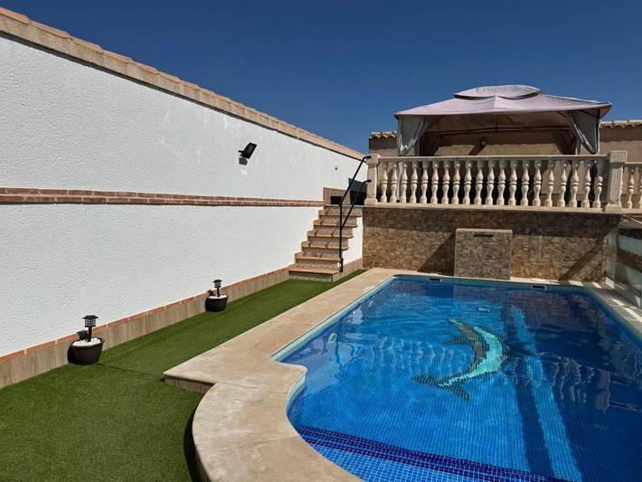 Casa rural para 9 personas, con terraza además de vistas y piscina en Campo de Calatrava - 3