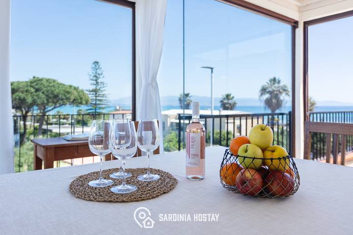 Ferienwohnung für 4 Personen, mit Balkon und Terrasse sowie Ausblick in Cagliari - 4