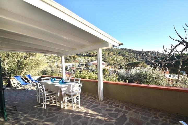 Ganze Wohnung, Cavoli Gr. Fl.  - Dreizimmerwohnung mit Meerblick in Spiaggia di Cavoli (Campo nell'Elba), Campo nell'Elba