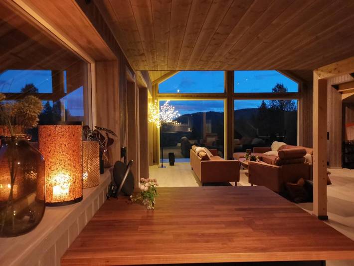 Ferienhaus für 6 Personen, mit Terrasse und Garten sowie Ausblick