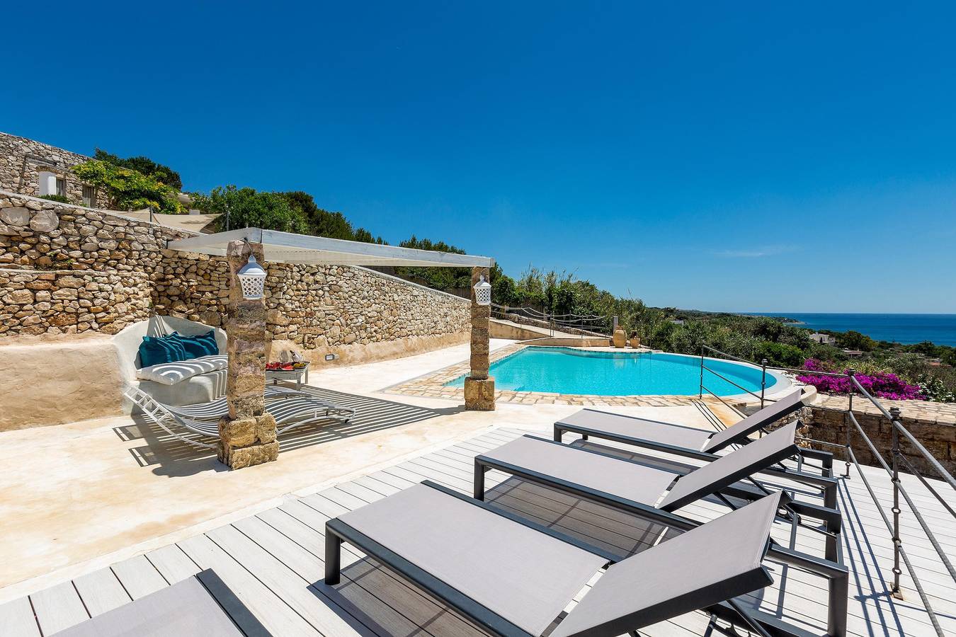 Villa für 12 Personen mit Garten in Torre Vado, Golf von Tarent