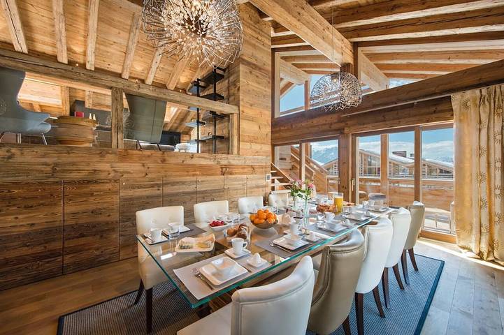 Chalet for 10 people, with balcony and sauna in Verbier