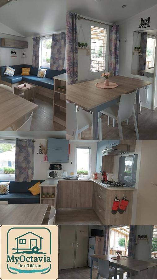 Parc de vacances pour 8 personnes, avec piscine ainsi que terrasse et bassin pour enfant, adapté aux familles en Charente-Maritime