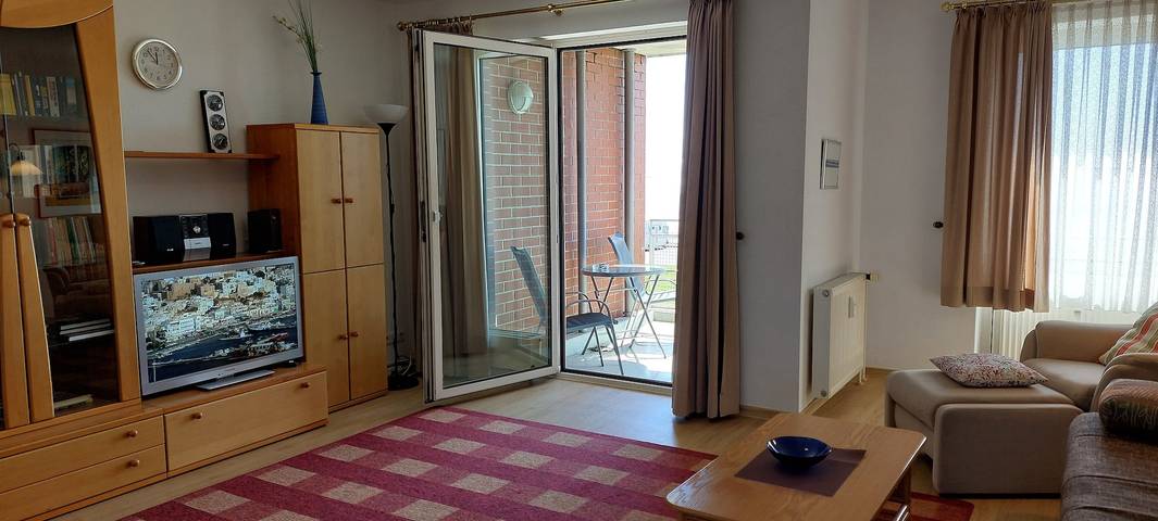 Ganze Ferienwohnung, Exklusive Ferienwohnung am Südstrand mit Wintergarten, Balkon & Meerblick | Wohnung 22 in Südstrand (gebührenfrei), Wilhelmshaven