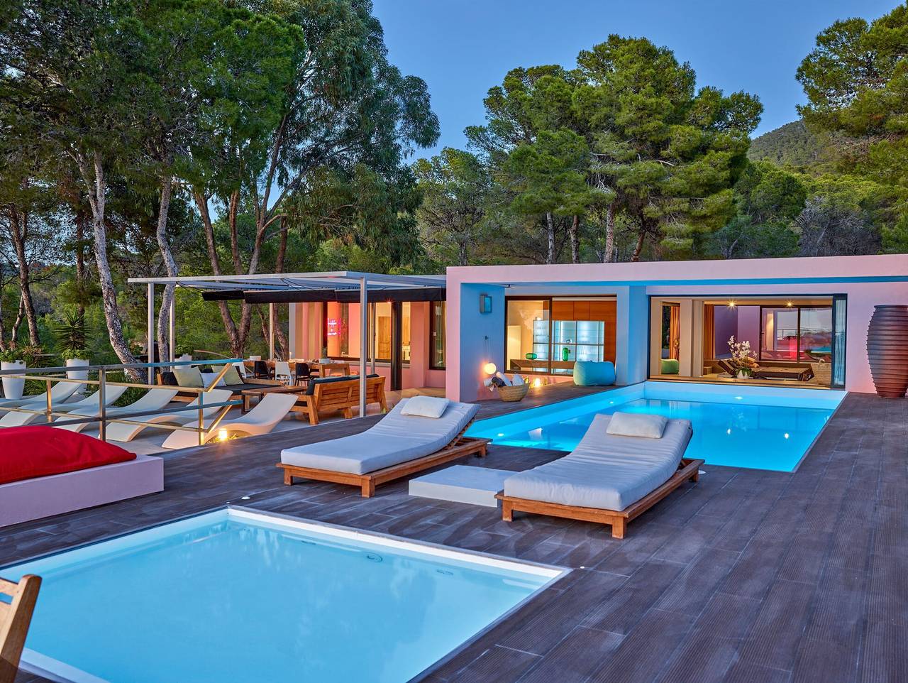 Villa Ibiza con vistas al mar y al atardecer, Wi-Fi y aire acondicionado in Cala d´Hort, Sant Josep de sa Talaia
