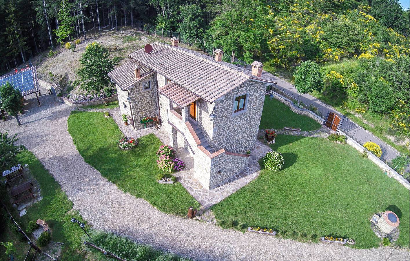 Poppi Garden Apartment in der Nähe des Stadtzentrums in Poppi, Casentino