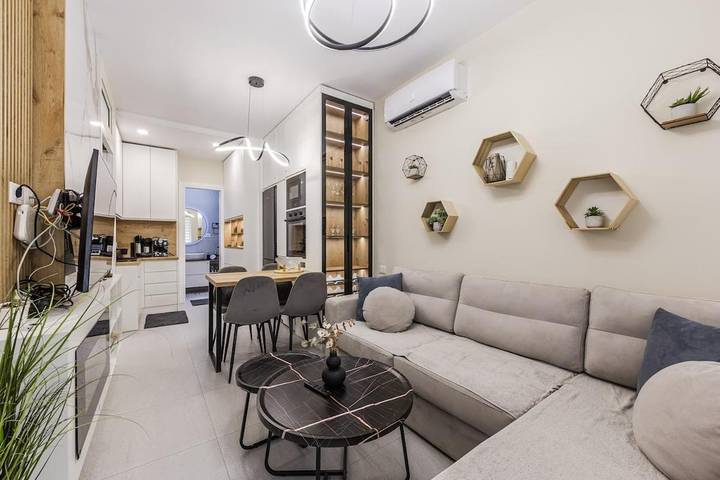 Appartement de vacances pour 5 personnes, avec Balcon ainsi que Terrasse et Vue