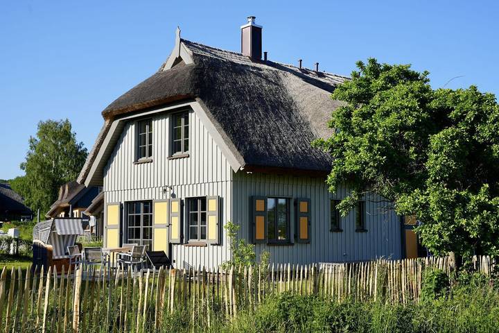 Ferienhaus für 4 Personen, mit Terrasse und Garten sowie Sauna in Klein Stresow