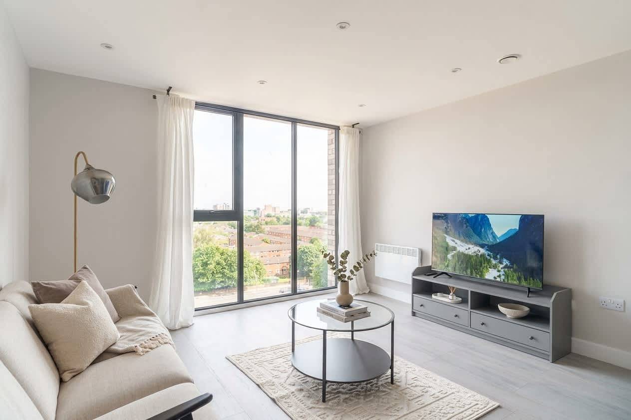Apartamento entero, Bright & Spacious 3Bed Manchester Apartment w WiFi in Gran Mánchester