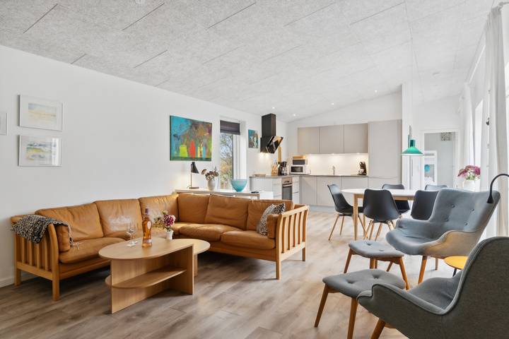 Ferienhaus für 8 Personen, mit Ausblick und Seeblick sowie Garten, mit Haustier in Serup Strand