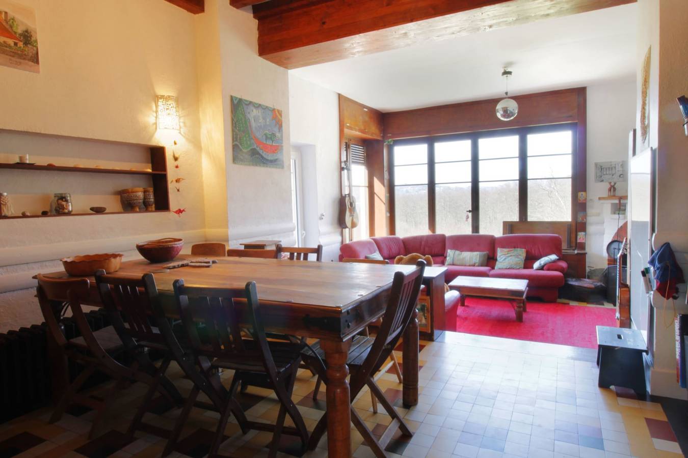 Maison de vacances bohème avec vue sur le lac in Aiguebelette-le-Lac, Région de Chambéry