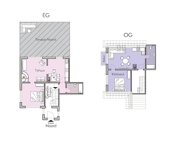 Ferienhaus für 8 Personen, mit Balkon und Terrasse sowie Garten und Seeblick in Groß Wittensee - 4