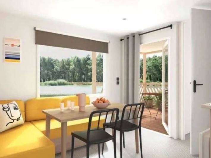 Mobil home pour 6 personnes, avec piscine et terrasse, animaux acceptés à Messanges - 2