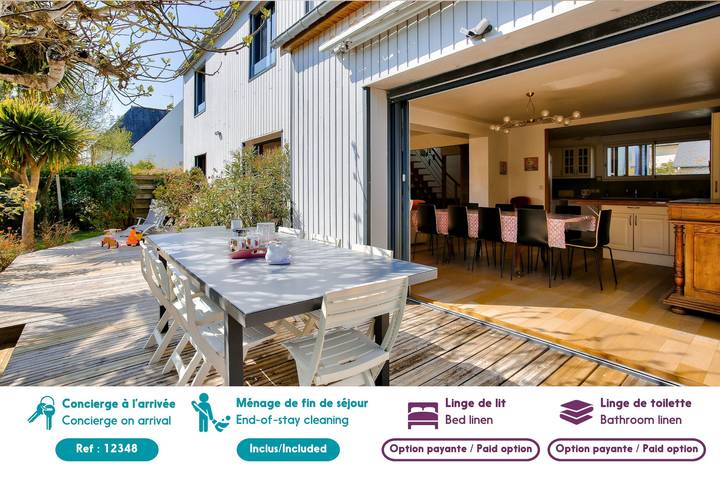 Location de vacances pour 10 personnes, avec terrasse et jardin à Saint-Briac-sur-Mer - 4