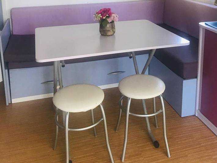 Camping Les Casteillets - Mobilheim 4 personen - Standard + 26 m² - 2 Zimmer in Saint-Jean-Pla-de-Corts, Mittelmeerküste (Frankreich)