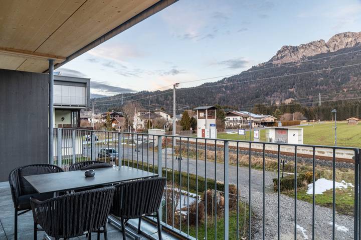 Appartement entier, Appartement de vacances "Hotel Zum Schwanen - 5" avec vue sur les montagnes, terrasse et Wi-Fi in Pflach, District de Reutte