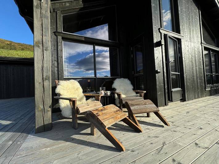 Ferienhaus für 8 Personen, mit Ausblick und Terrasse