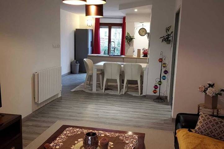 Appartement entier, Vieux Château – jardin privatif, parking gratuit, climatisé in Mulhouse, Région de Mulhouse