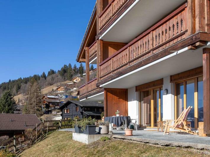 Gîte pour 4 personnes, avec balcon et jardin dans Chesières - 2