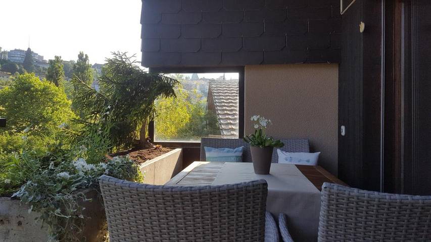 Gîte pour 4 personnes, avec vue sur le lac ainsi que vue et balcon, animaux acceptés à Spiez - 4
