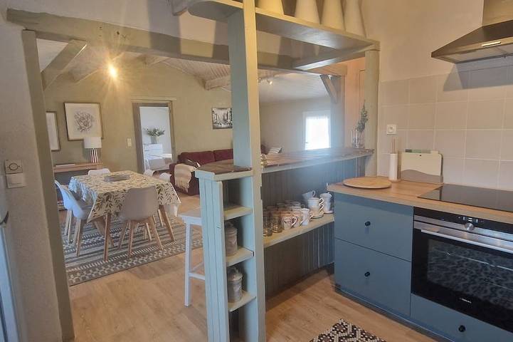 Appartement de vacances pour 4 personnes, avec jardin, animaux acceptés
