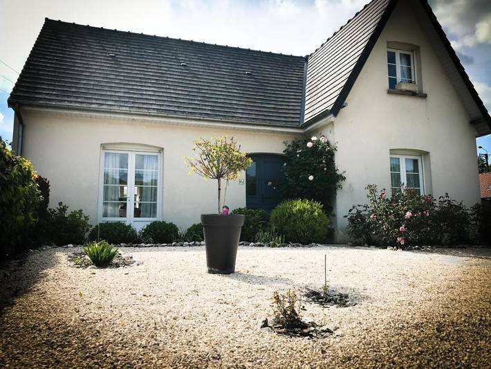 Chambre d’hôte pour 5 personnes, avec terrasse ainsi que jardin et vue à Saint-Riquier
