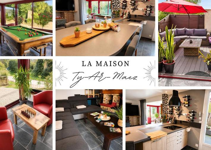 Location de vacances pour 8 personnes, avec jardin, animaux acceptés à Mauron