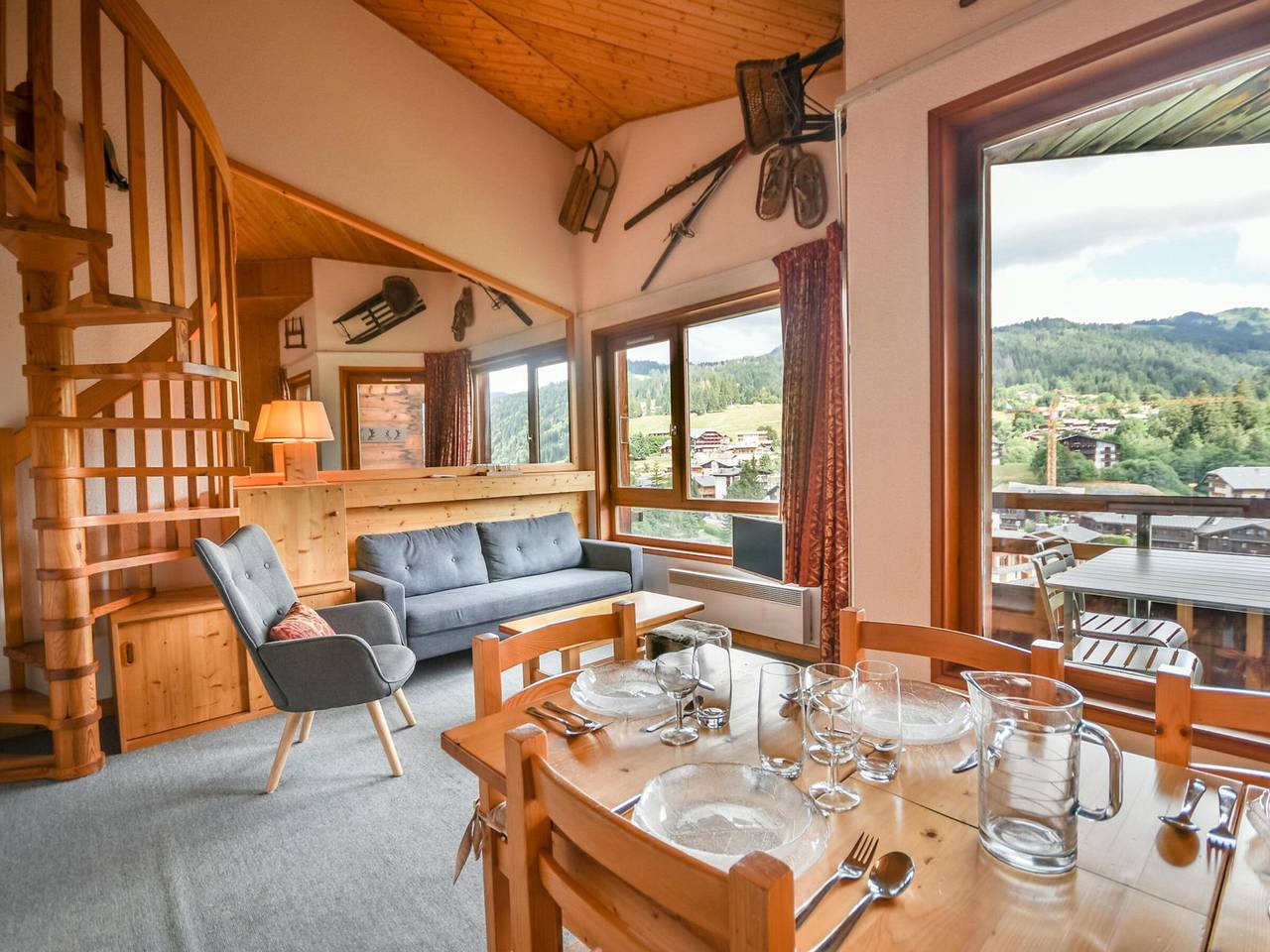 Apartamento entero, Dúplex T2 para 5 pers en Les Gets, cerca del centro, parking y tenis in Les Gets, Les Portes du Soleil