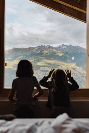 Gîte pour 4 personnes, avec vue, animaux acceptés dans Les Collons