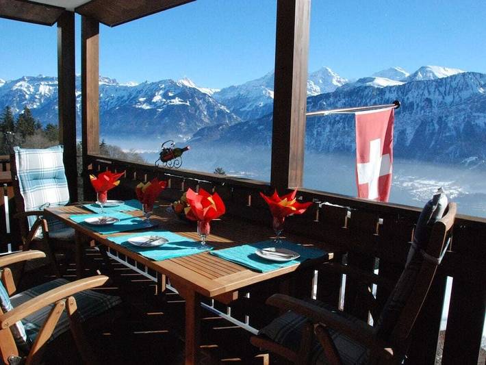 Ferienhaus für 4 Personen, mit Balkon in Beatenberg