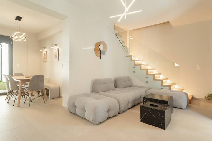 Villa 'Mella Roa -  Onyx' with Sea View, Wi-Fi and Air Conditioning in Perigiali, Greece
