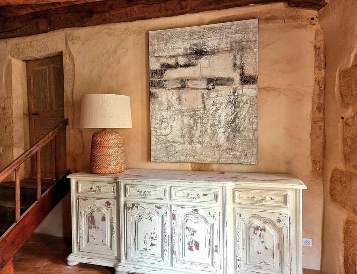 Location de vacances pour 8 personnes, avec piscine ainsi que jardin et vue, animaux acceptés à Prats-du-Périgord - 3