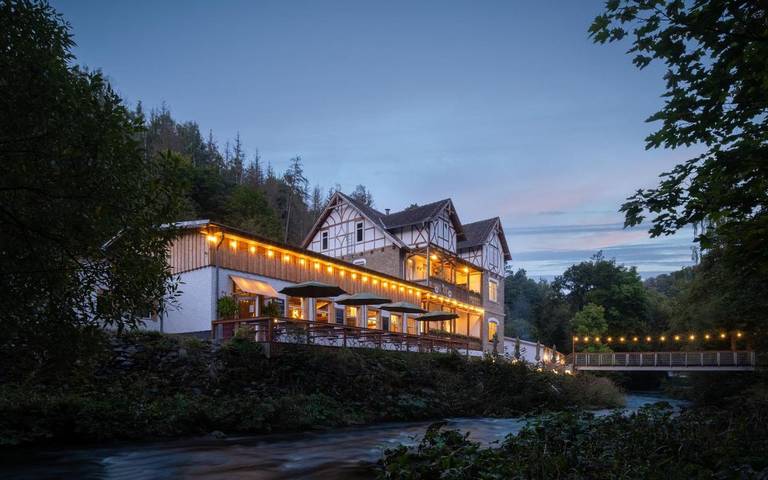 Hotel für 2 Personen, mit Terrasse und Garten sowie Sauna und Ausblick in Rübeland