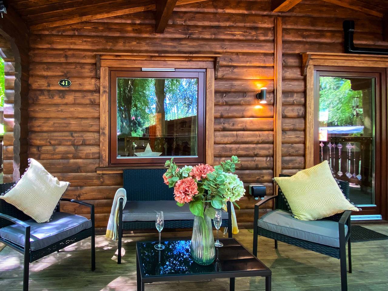 Leafy Hollow Lodge in Legbourne, Lincolnshire